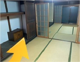 【4LDK+倉庫】本棚や大量の本・日用品の全撤去(270,000円)の施工後