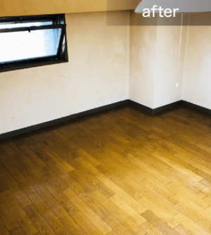 【4LDK】床が見えないほど散らかったリビングの清掃(250,000円)の施工後