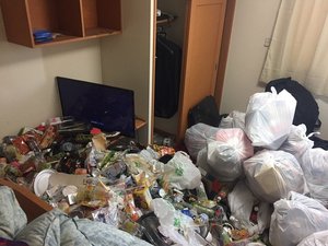 【1K】点検日までに不用品撤去のご依頼(172,000円)の施工前