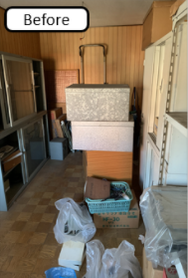 【8LDK+事務所+倉庫】家屋の解体に伴う不用品の回収・処分(1,100,000円)の施工前