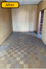 【8LDK+事務所+倉庫】家屋の解体に伴う不用品の回収・処分(1,100,000円)の施工後