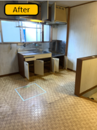 【2DK】退去に伴うお荷物の整理(235,000円)の施工後