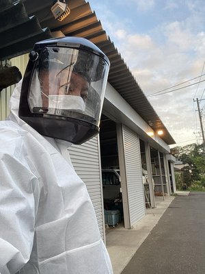 新型コロナウイルス消毒作業の施工後