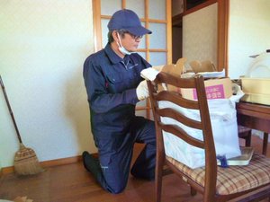 新築の大きな平屋での整理の施工後