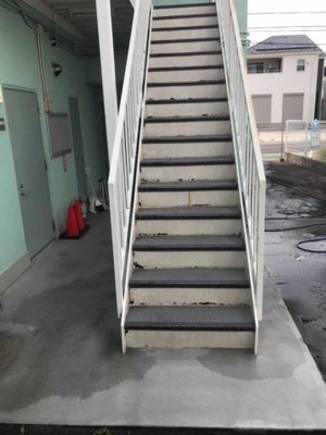 建物の高圧洗浄作業の施工後