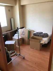 【1LDK】マンション:施設ご入居に伴う家財整理・鍵をお預かりしての作業の施工前