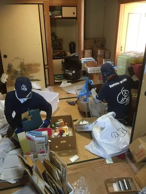 葬儀会社さまからのご紹介(画像はどちらも作業中のものです)の施工後