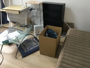 京都市左京区:不要品回収の施工前