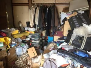 桶川市のご遺品整理:家財が多くて手が付けられない現場でもお任せください。の施工前