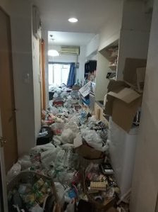 遠方のお客様のゴミ屋敷の不要品回収作業からハウスクリーニングまで : マンションの施工前