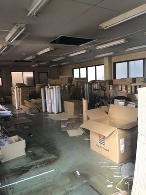 自宅兼事務所もしくは会社の整理の場合の施工前