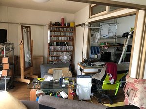 【3DK】賃貸のアパートの家財全撤去の施工前