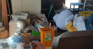 物量が多い一軒家丸ごとの家財整理の施工前