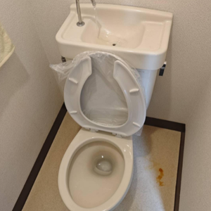 【トイレ】クリーニング+便座交換の施工後