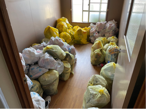 分別、排出作業中心の作業の施工前