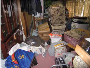 転居に伴う分別作業の施工前