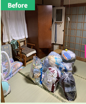 【お客様の声より】故人や遺族の方に寄り添った遺品整理を心がけておりますの施工前
