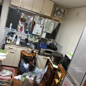 【3DK】認知症の母が住んでいた実家の遺品整理(大阪市淀川区下新庄):160,000円の施工前
