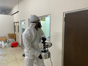 【10平米】事務所全体の除菌、プラチナ触媒コーティング(¥180,000)の施工前