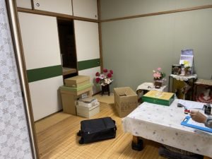 消臭除菌・家財整理作業の施工前