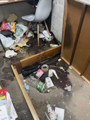 【1K】マンションの不用品回収と清掃作業の施工前